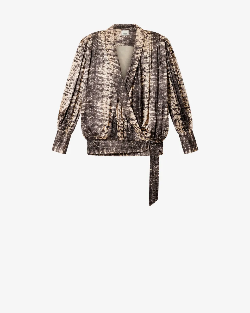 Isabel Marant Robes Dilja RO1199FB robe soie beige