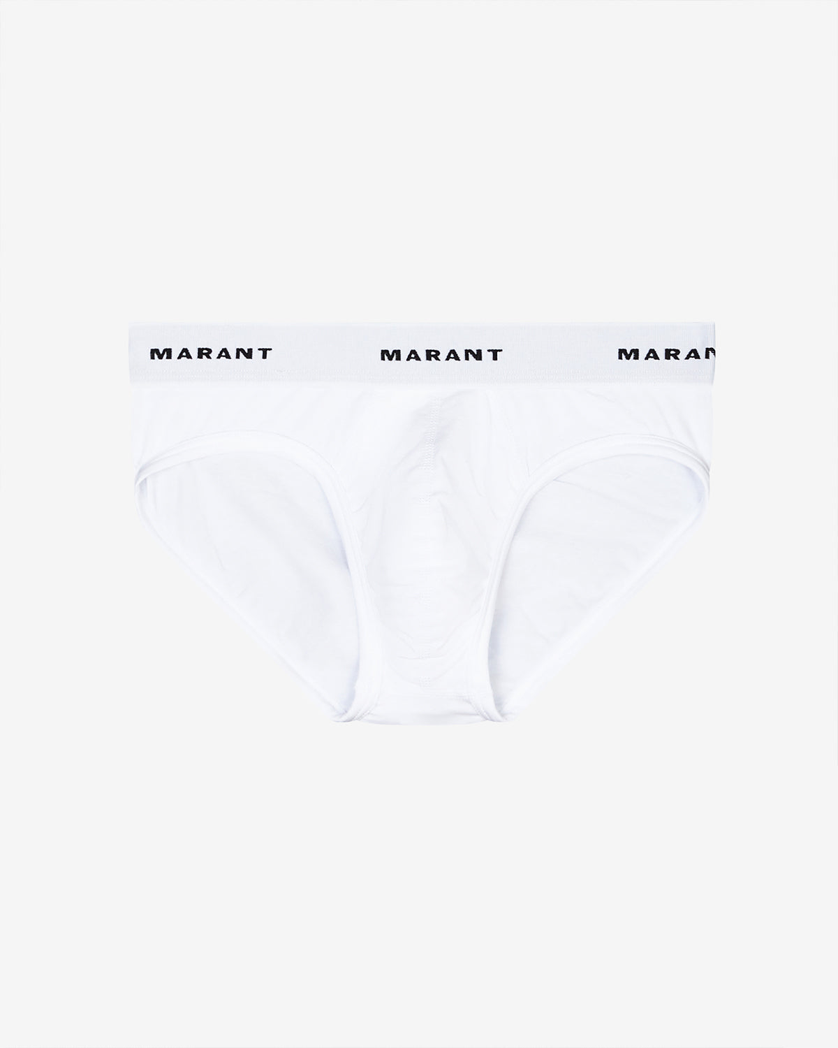 Isabel Marant Benji slip blanc taille élastique logo