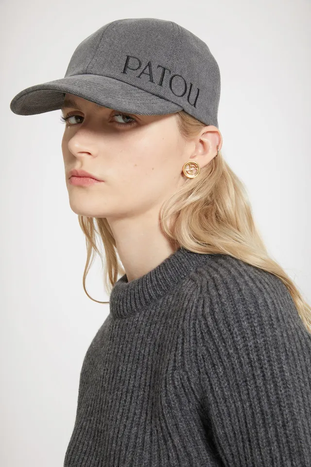 Patou AC0560081959A casquette denim anthracite bio