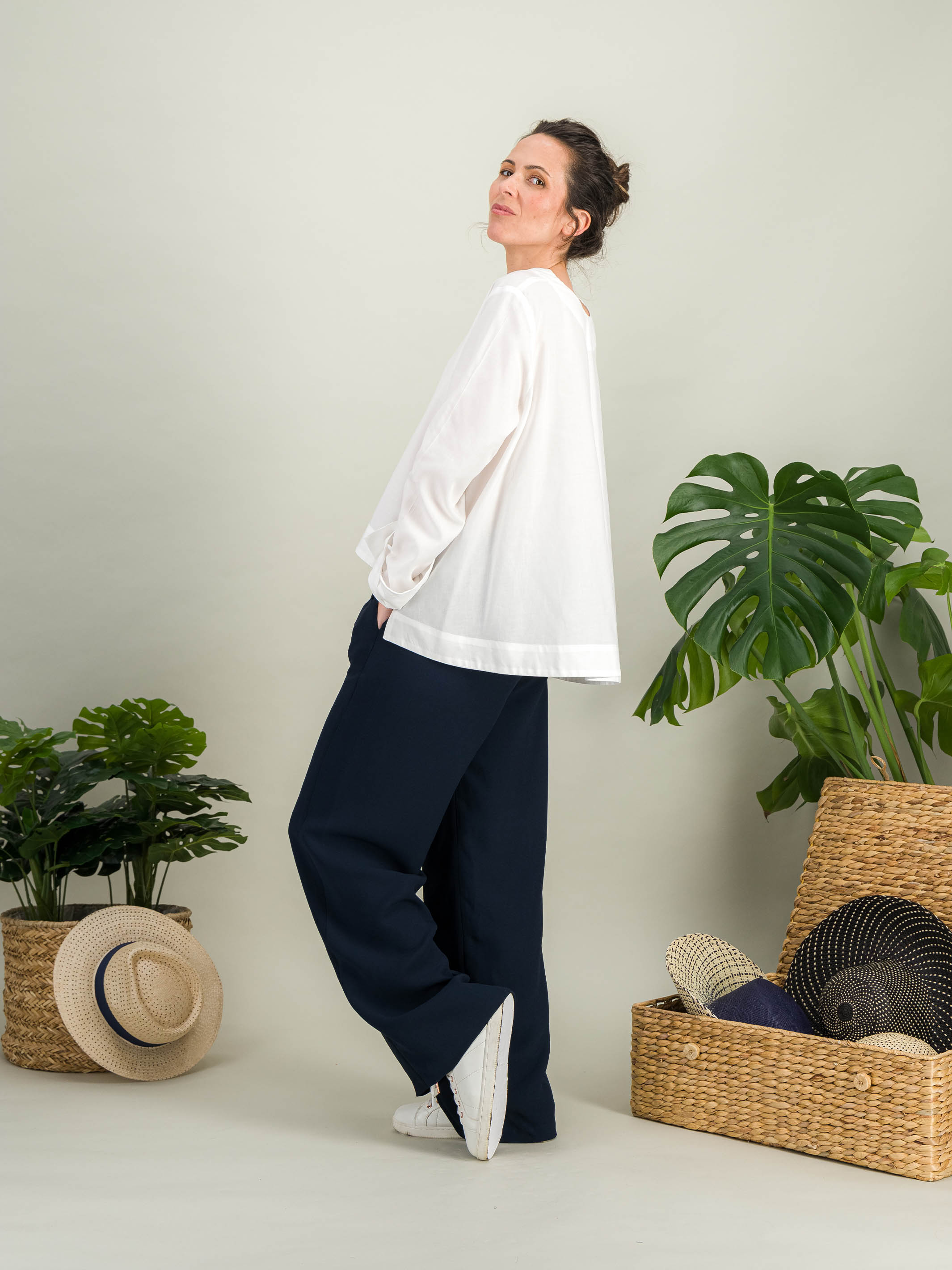Anahide Saint André Elise chemise coton blanc popeline