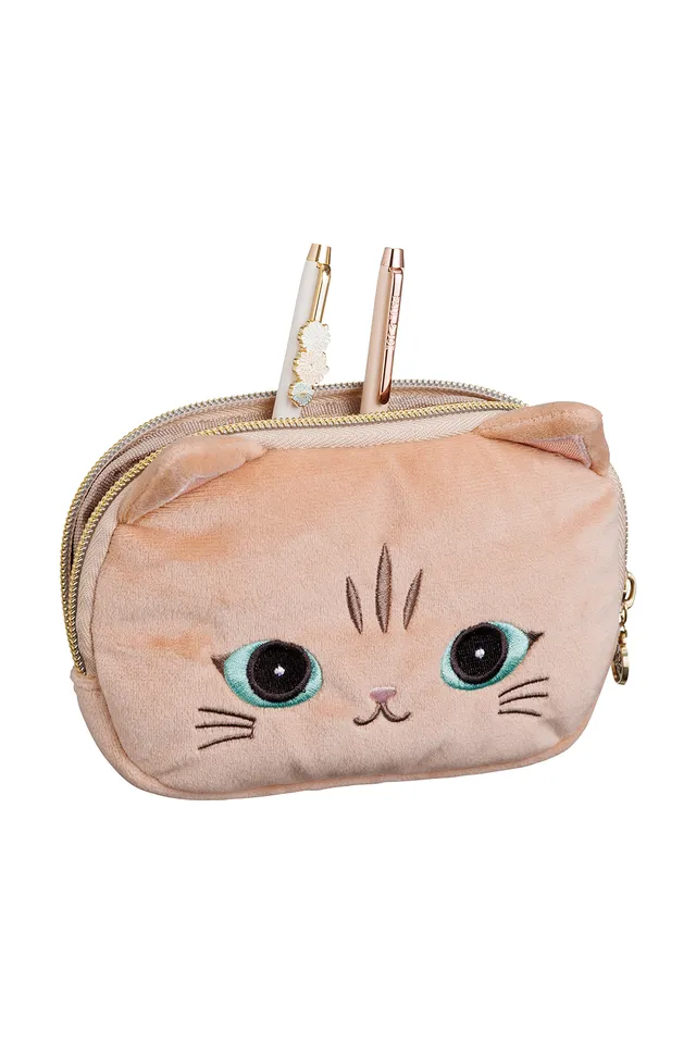 PAUL & JOE Petite maroquinerie pochette Nounette L Marron chat