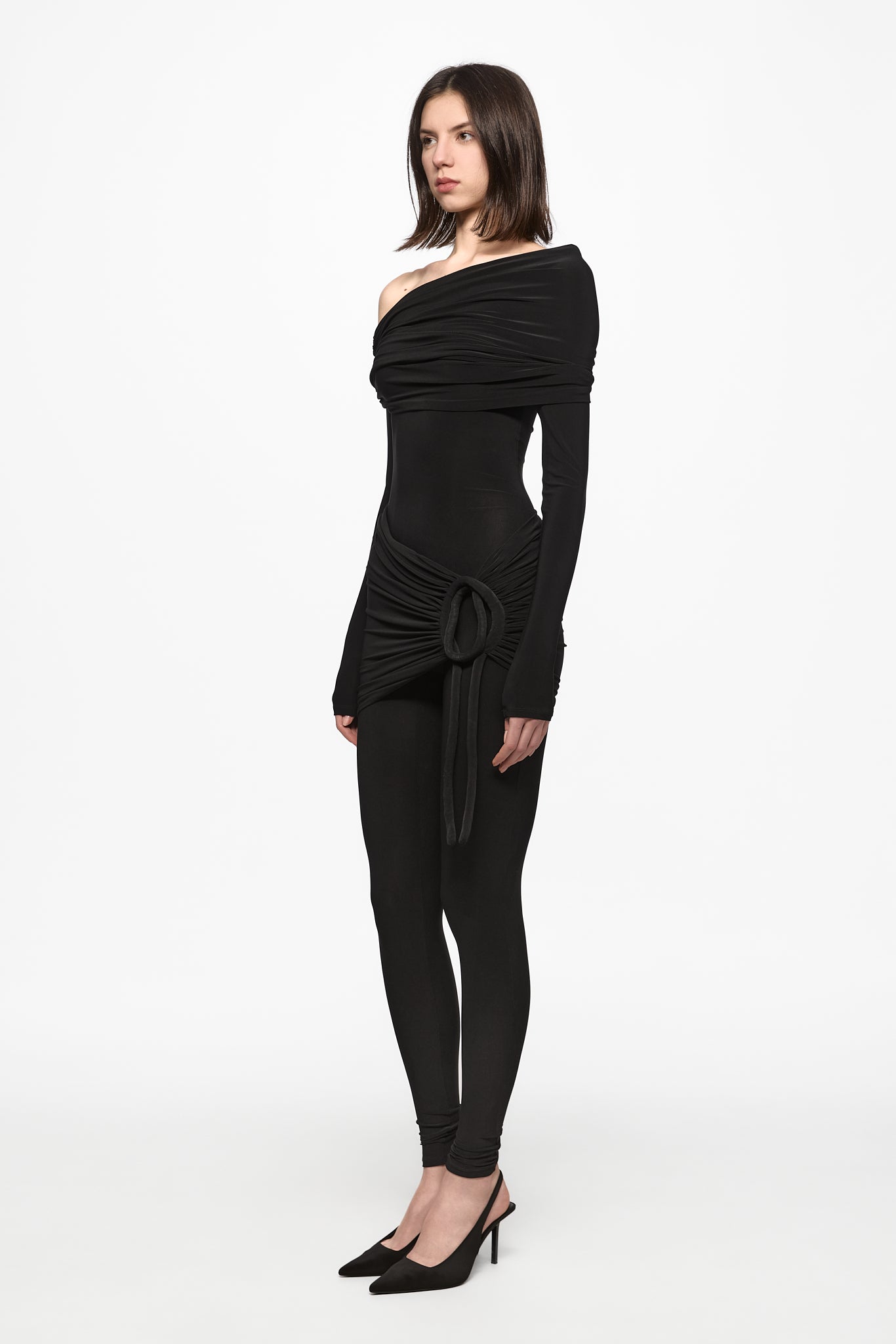 ATU Body Couture Black Braided Combinaison Noire Tressée