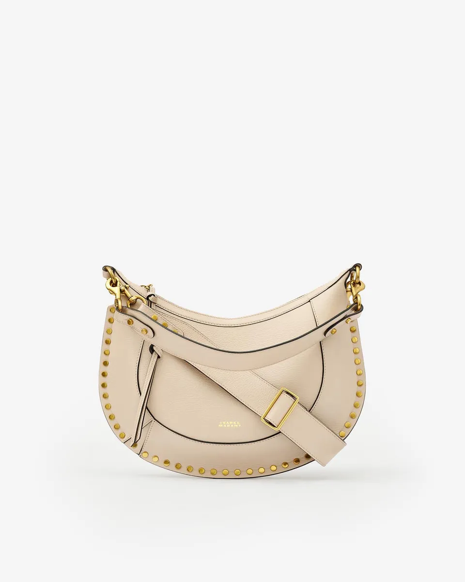 Isabel Marant Naoko sac cuir grainé beige clair