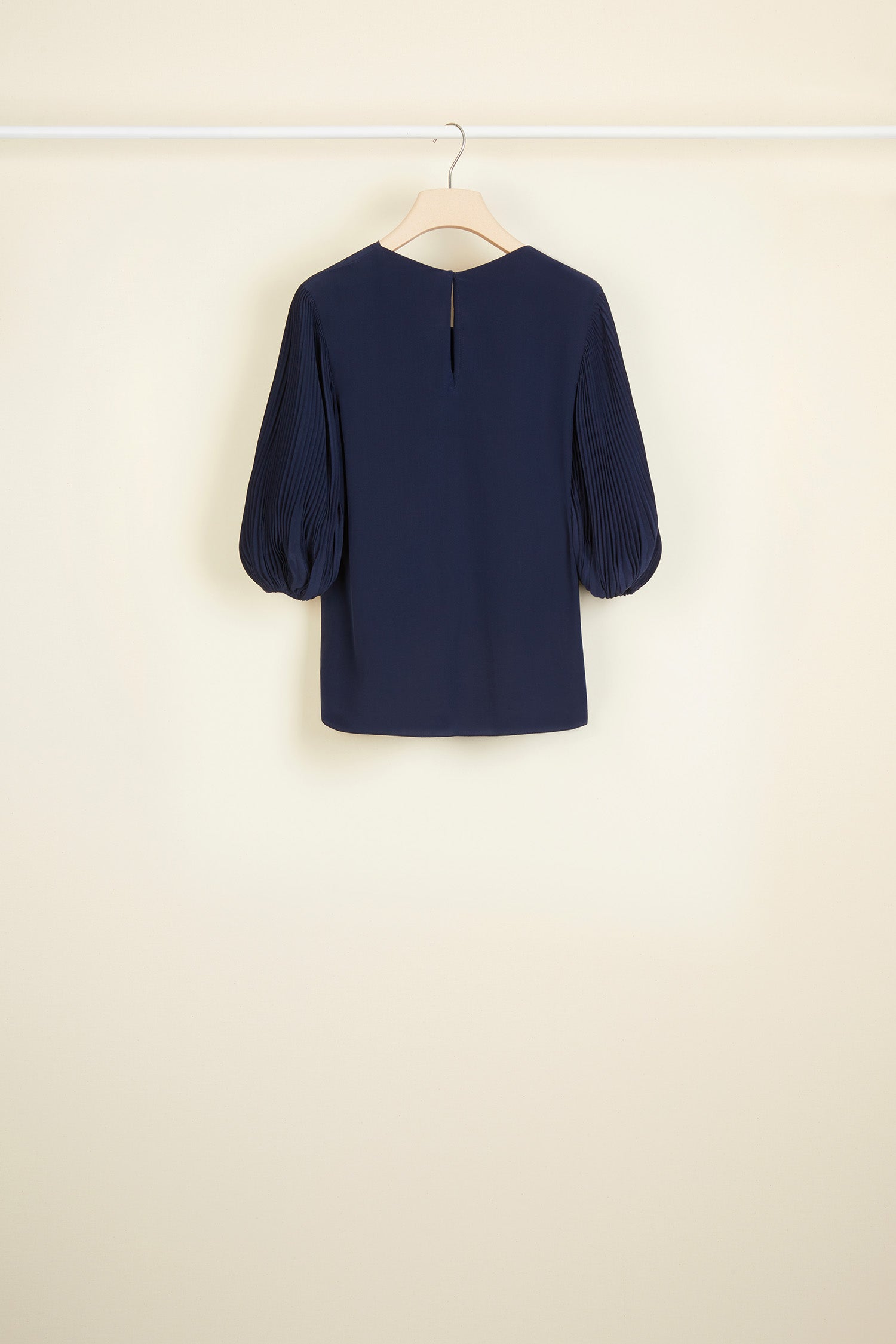 Patou TO0090013601N top soie bleu marine