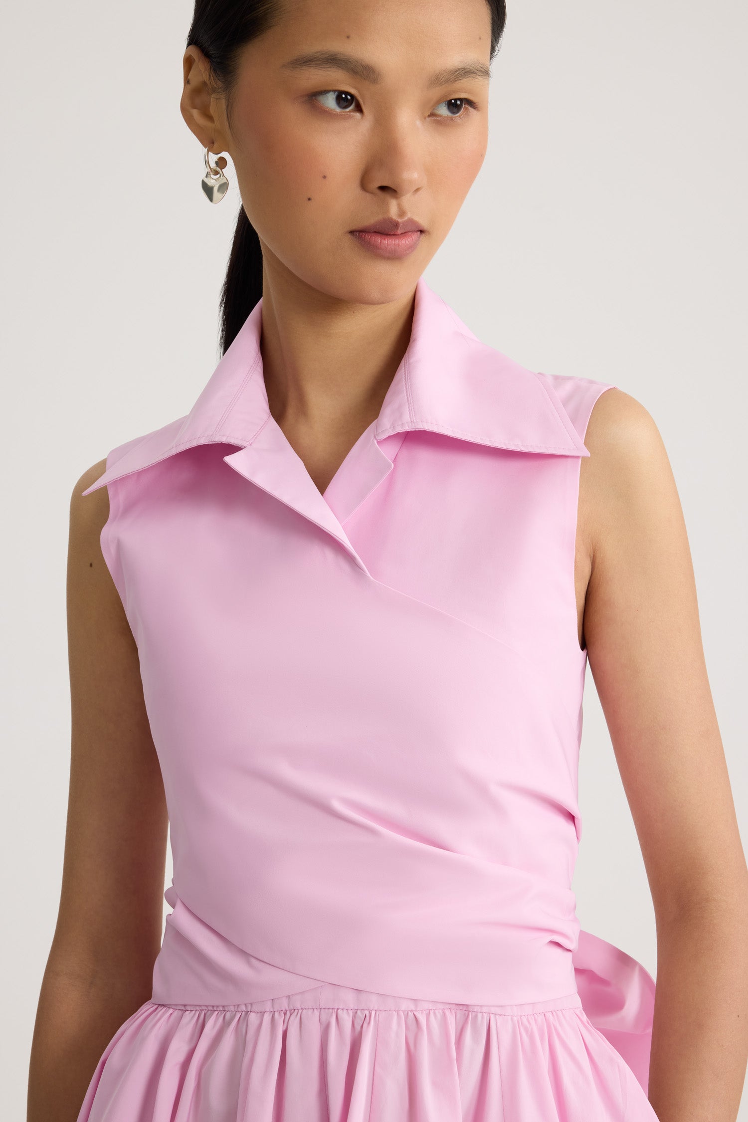 Patou DR2230011457P Robe midi faille primrose pink