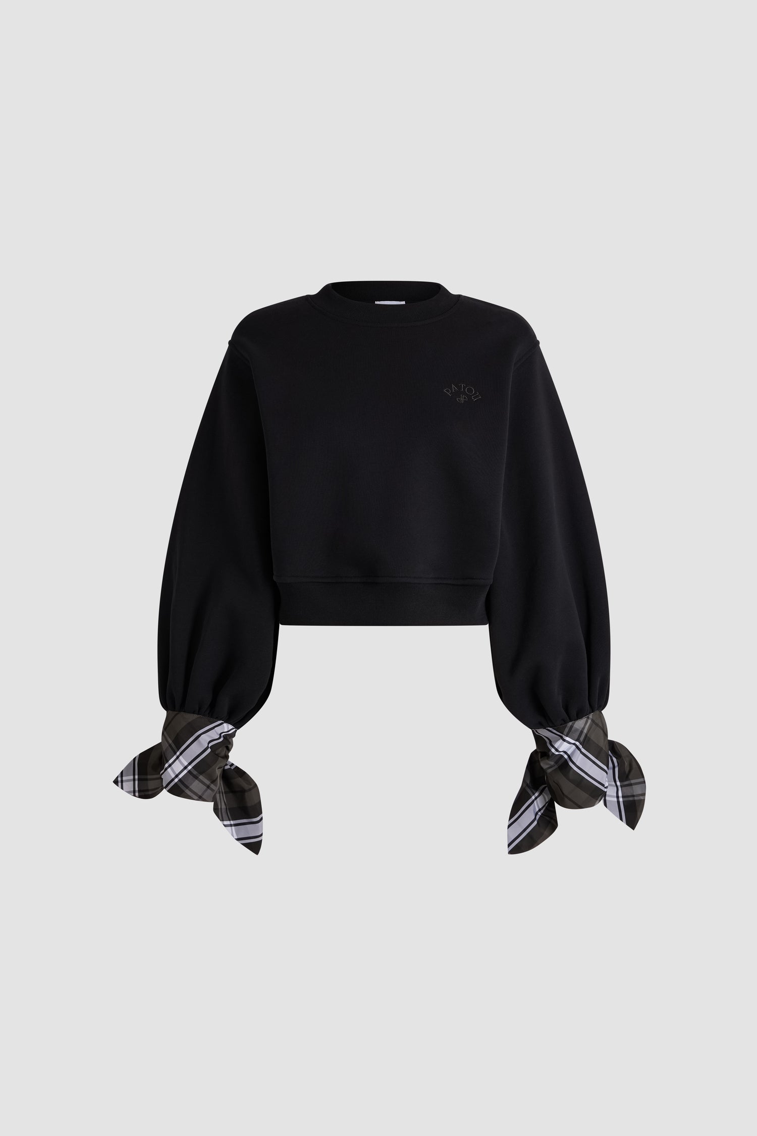 Patou sweat cropped JE263 coton bio noir