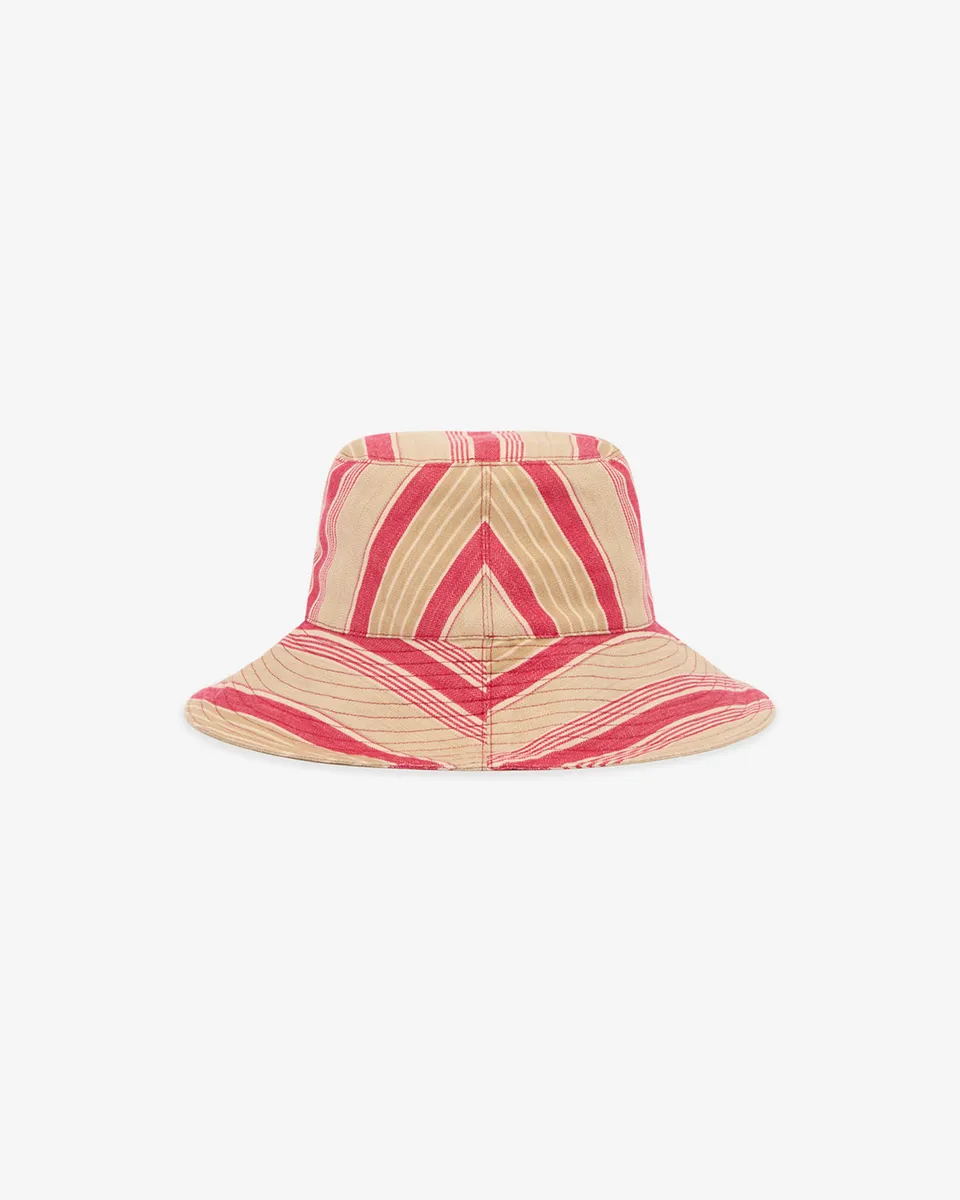 Isabel Marant Shaelyn CU074XFA bob coton rouge rayé