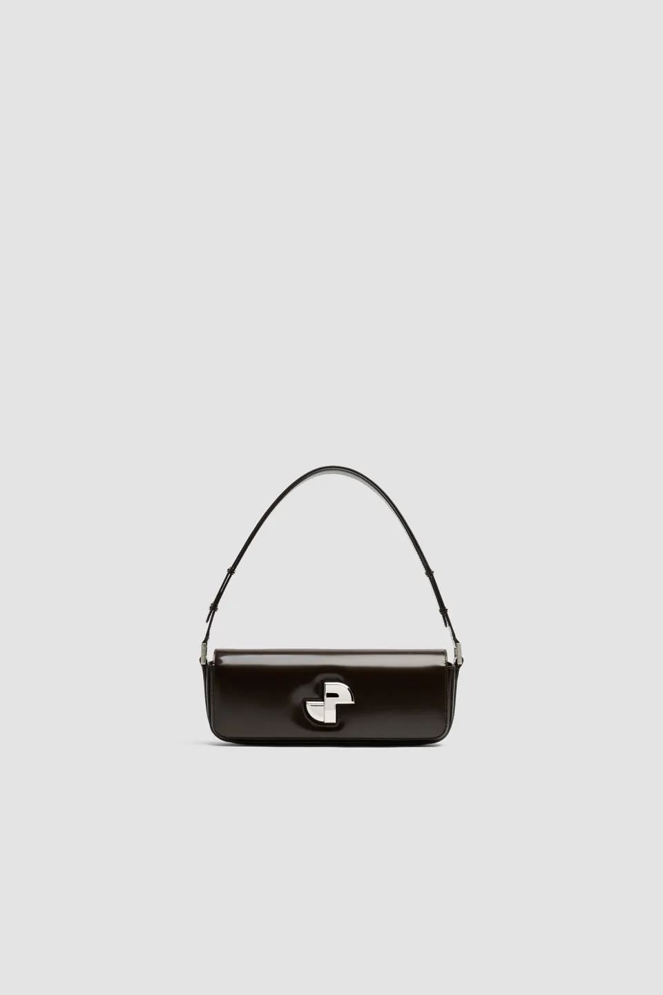 Patou Le Lock H25BA0205032812B sac cuir Smoked Ebony TU