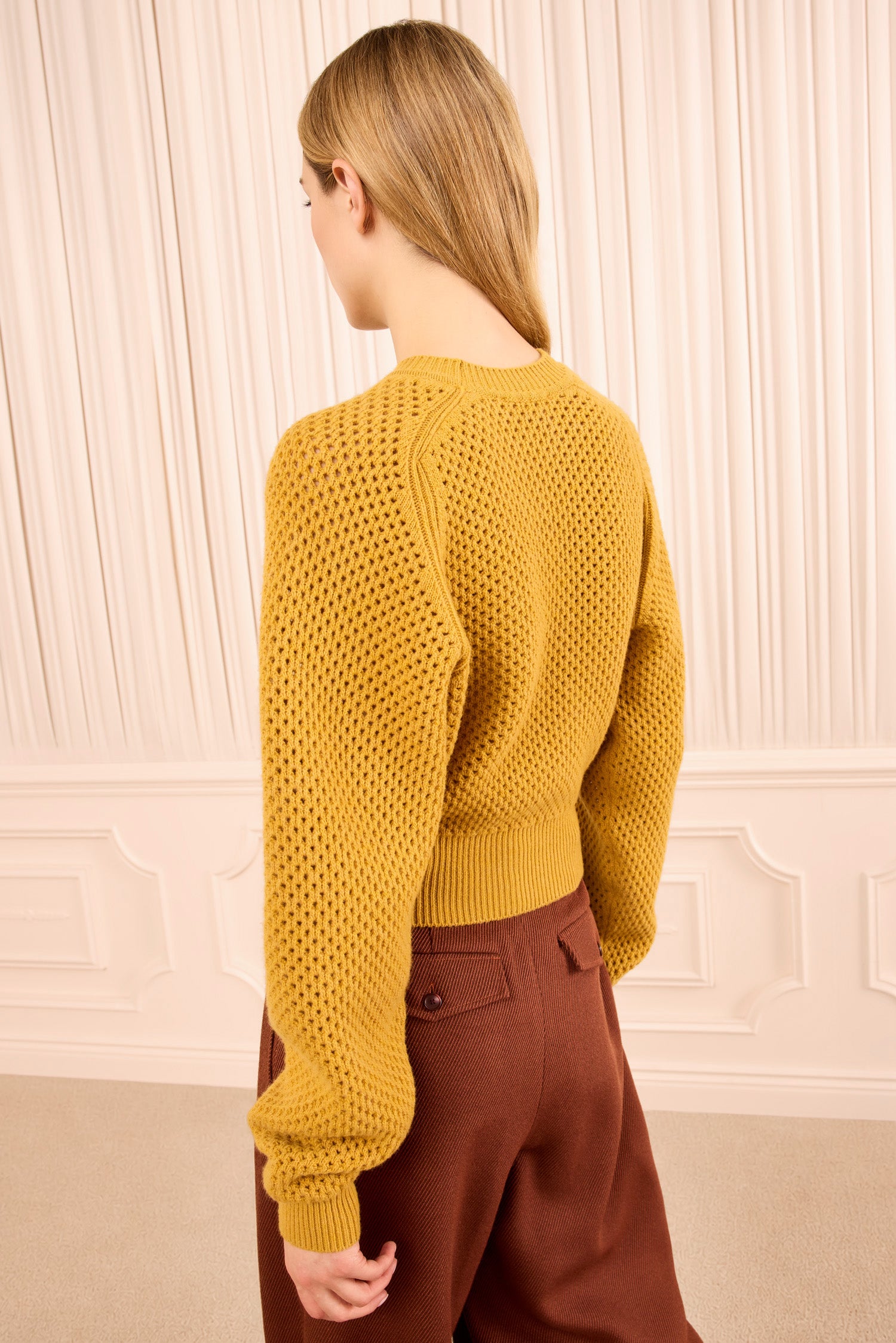 Ulla Johnson Ronan pull Turmeric jaune laine