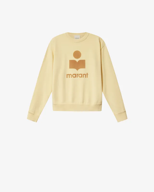 Isabel Marant Mikoy sweat coton beige logo