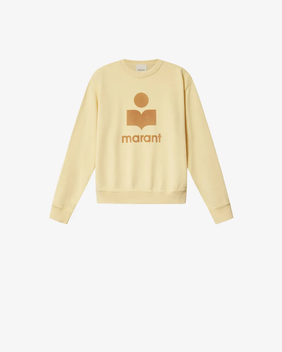 Isabel Marant Mikoy sweat coton beige logo