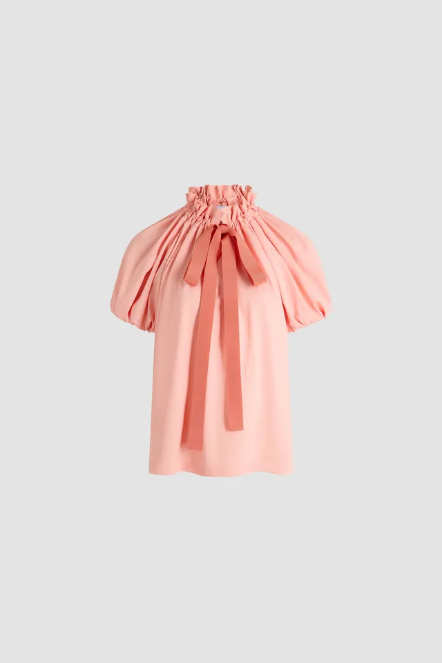 Patou Top volumineux coton bio rose Winter Blush JE139