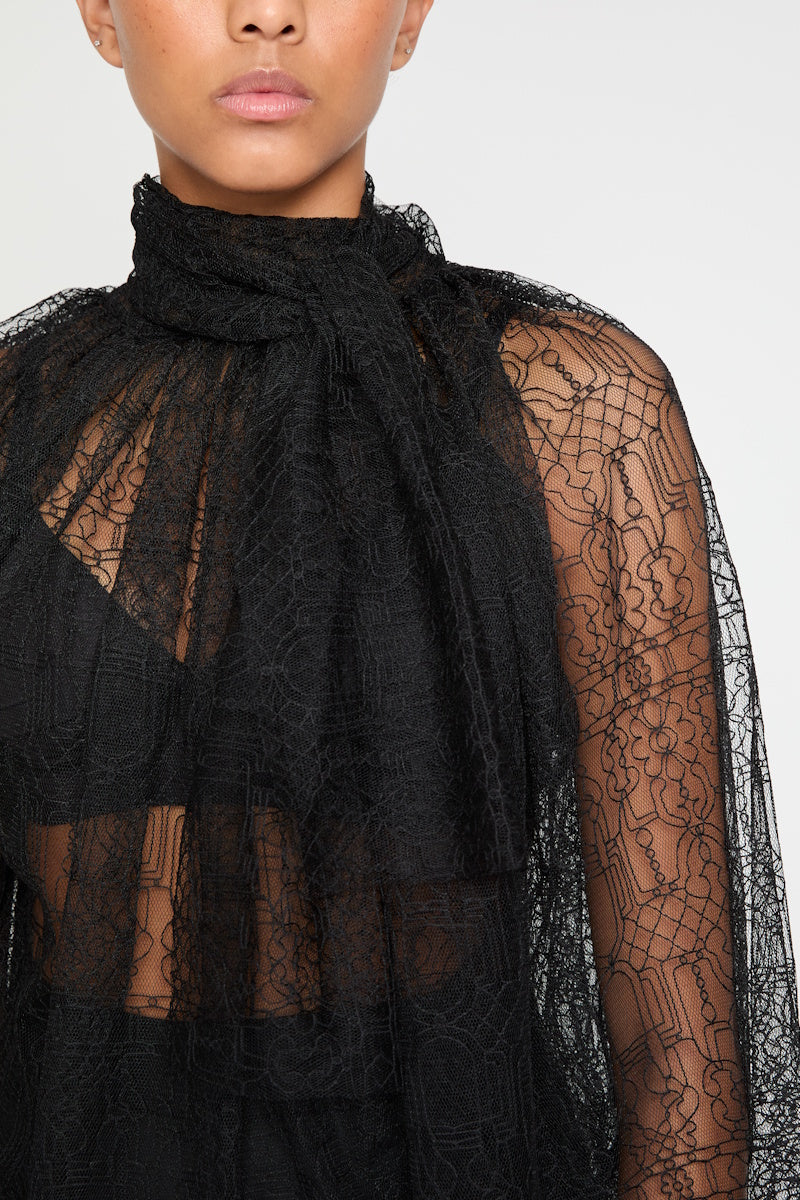 ATU Body Couture Tops and Jackets Lace shirt chemise dentelle noire