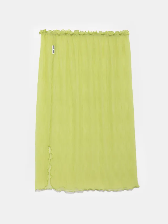 Ester Manas Pistachio Crumpled Easy Skirt jupe vert midi