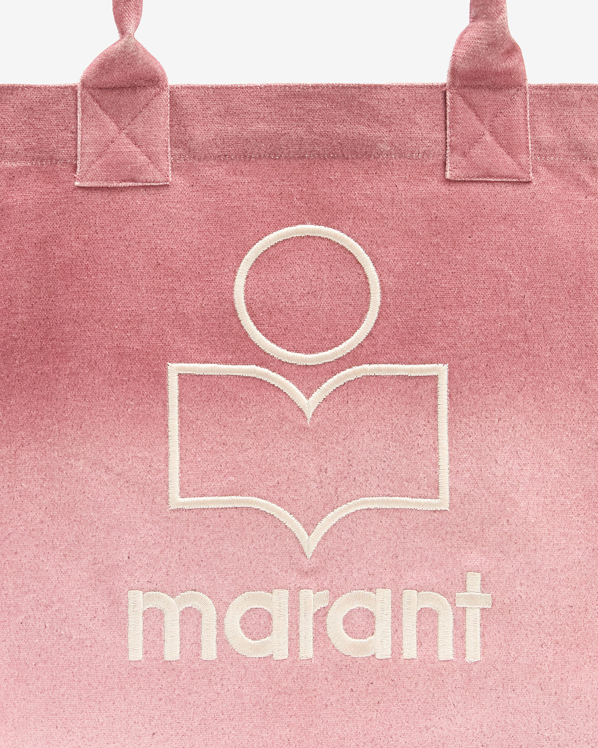 Isabel Marant Yenky Small sac cabas coton framboise