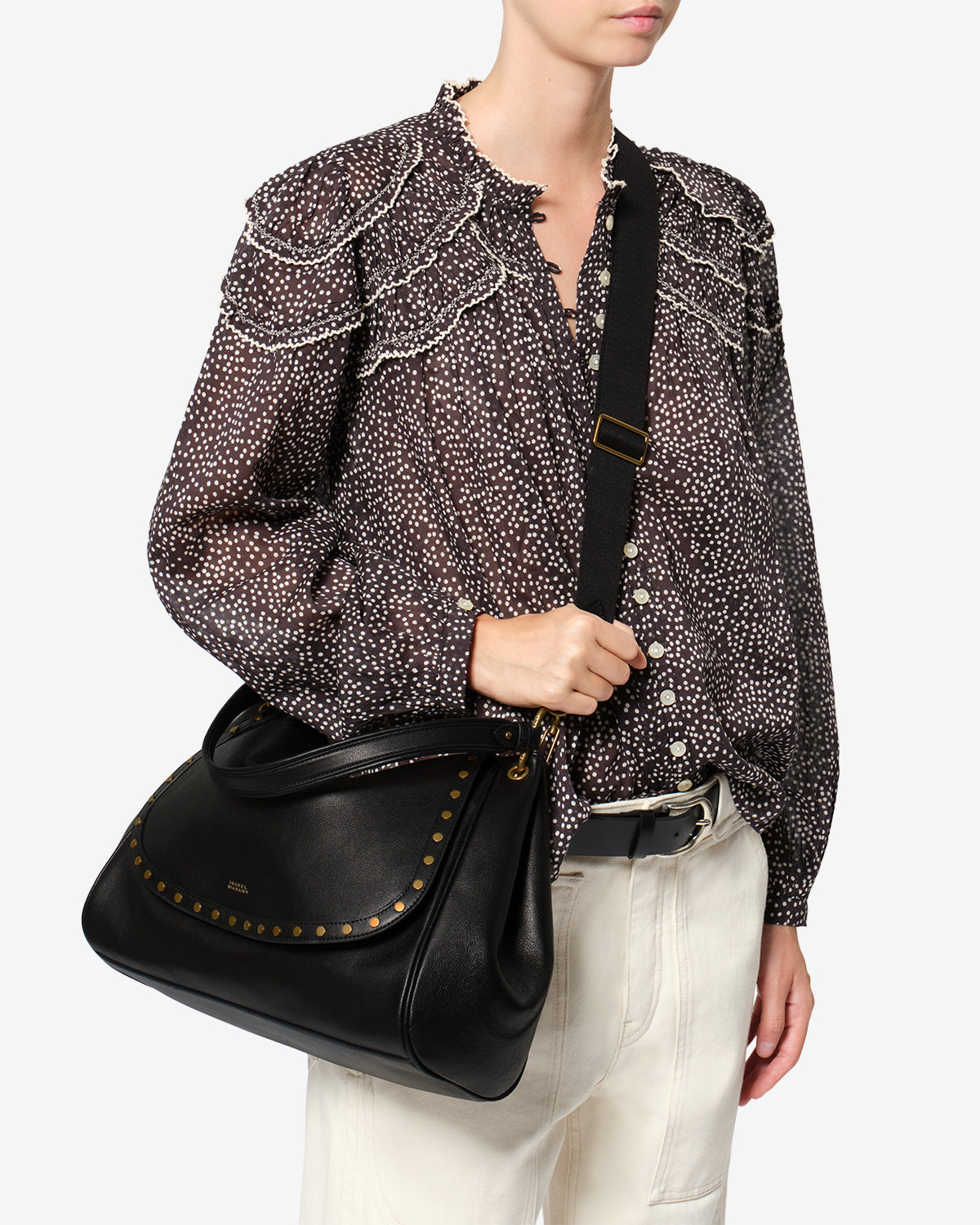 Isabel Marant Chany PP0517FA sac cuir noir XL