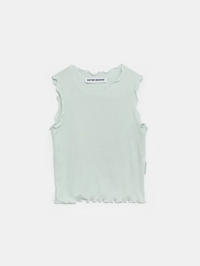 Ester Manas Mini Manas Tank Top menthe 98-104