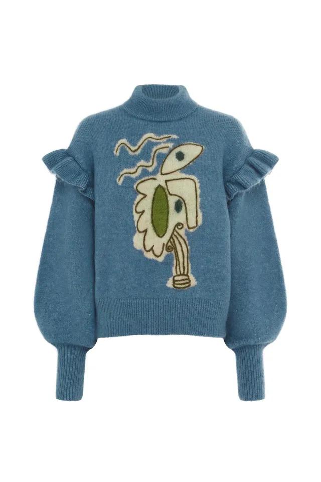 Alemaïs Azar Knit pull col montant mohair laine