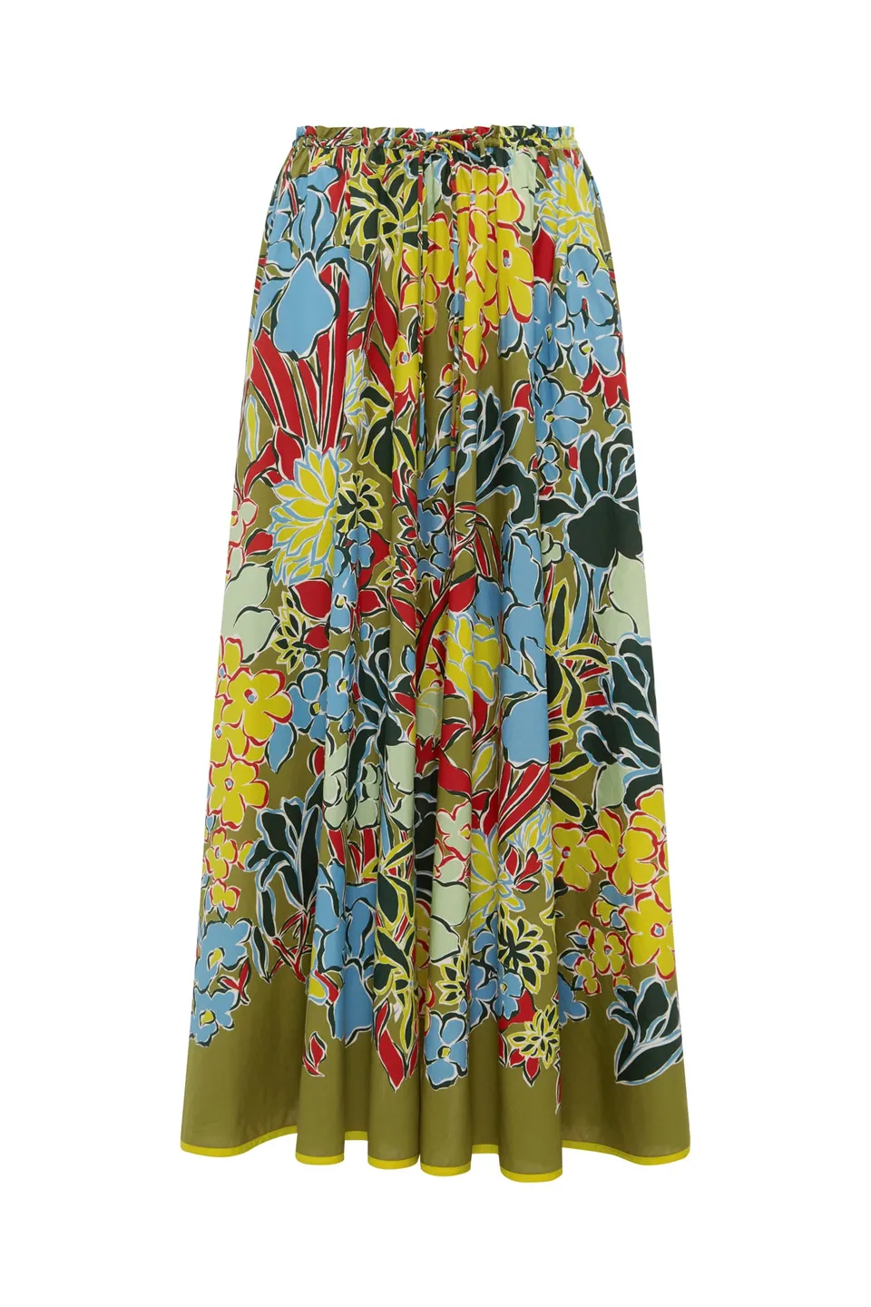 Alemaïs Solstice Midi jupe froncée fleurie taille 10
