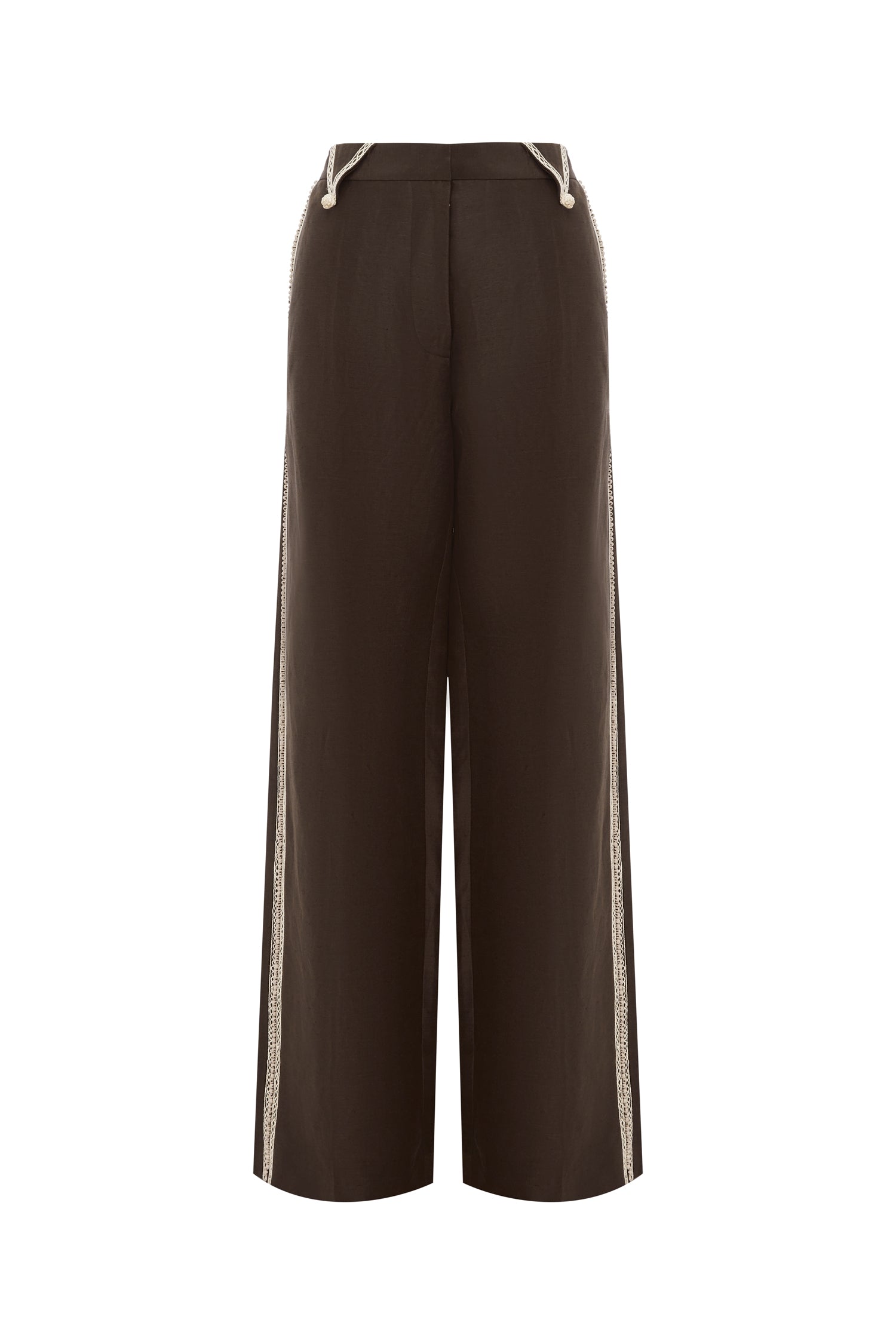 Alemaïs Leandra pantalon cordé lin et soie