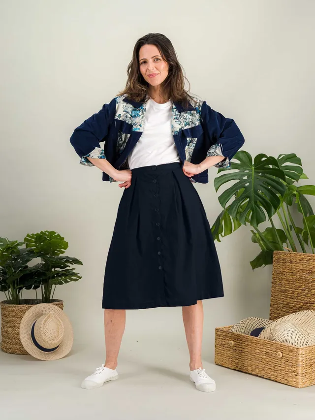 Anahide Saint André Morpho veste velours papillon