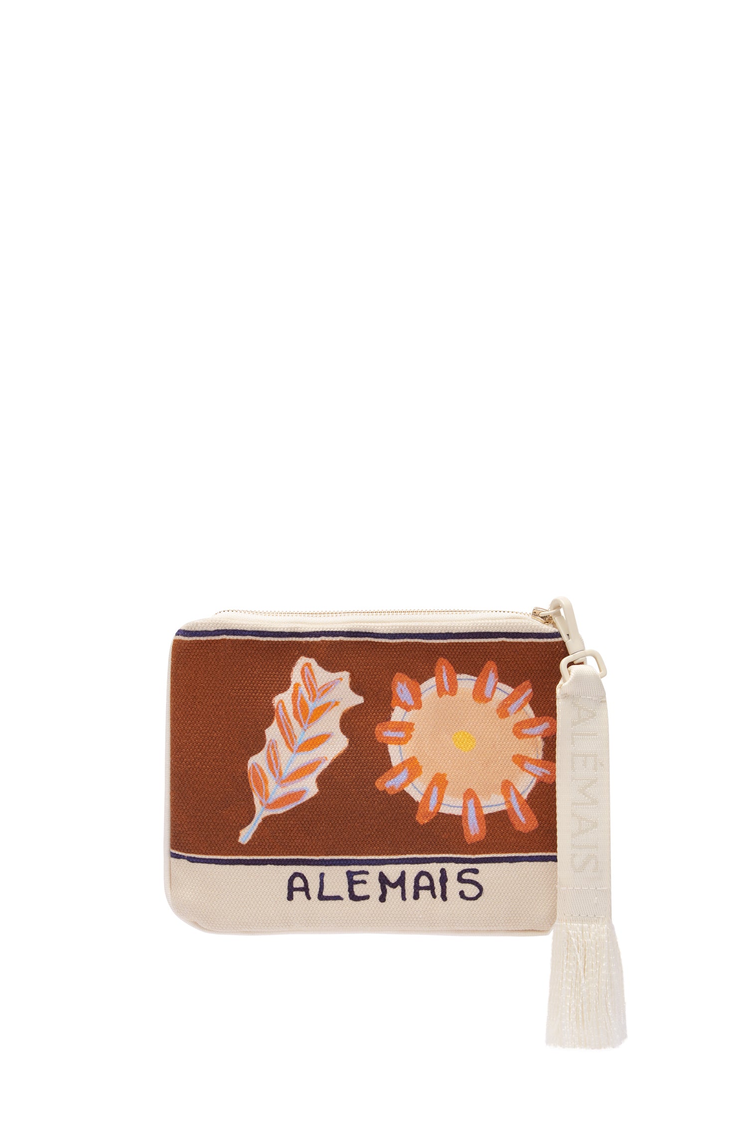 Alemaïs Soleil pochette zippée coton taille unique