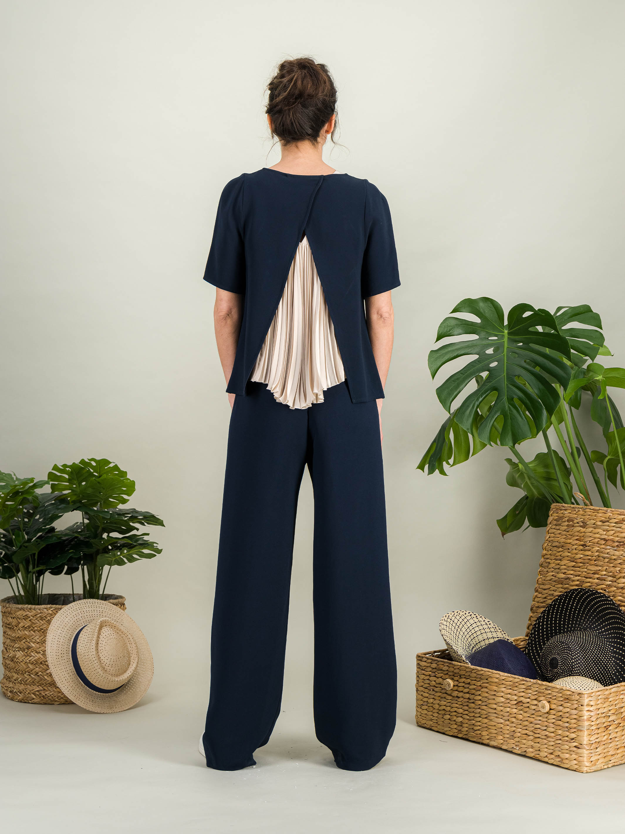 Anahide Saint André Comète Amaya set 2 tops blanc sable