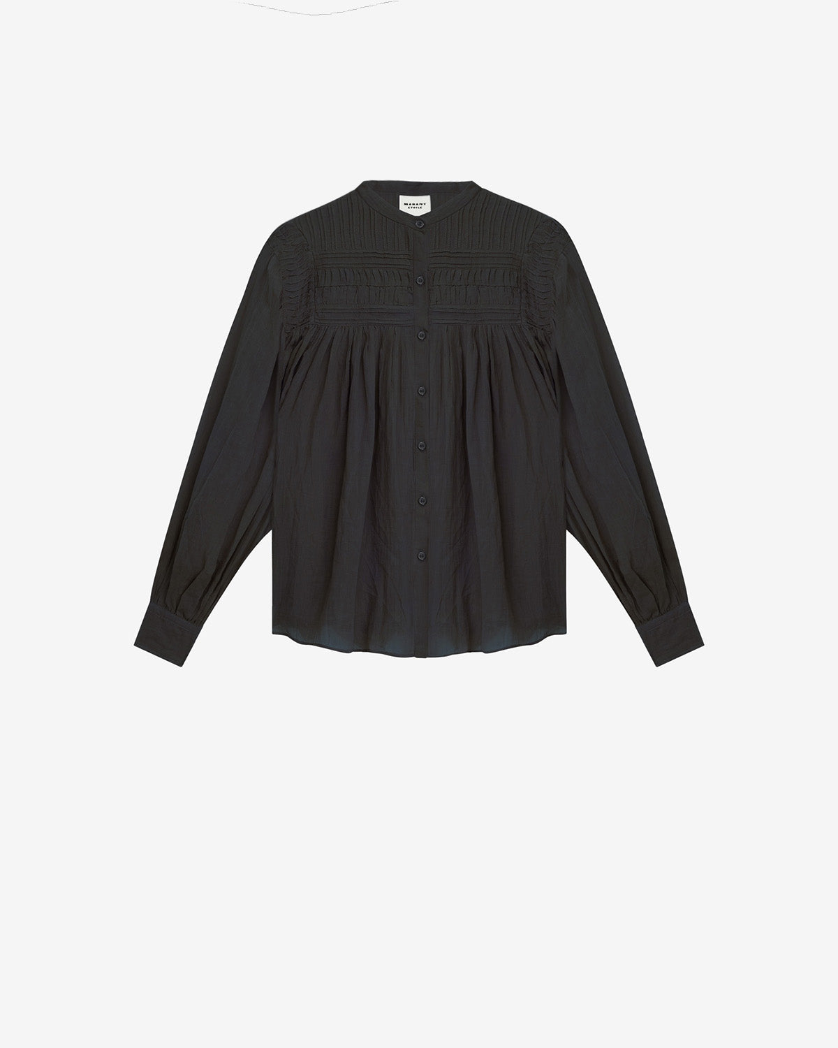 Isabel Marant Plalia HT0002FC blouse voile noir froncé