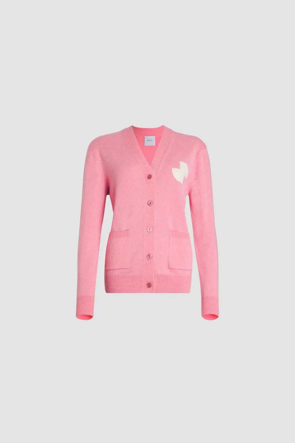 Patou JP KN2188041425P Cardigan laine rosebloom pink