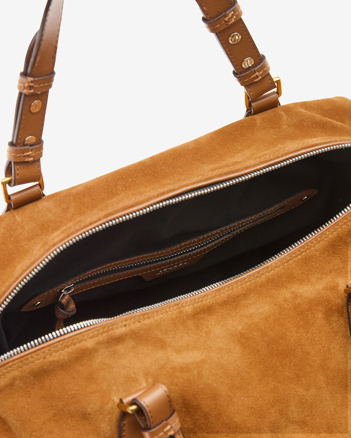 Isabel Marant Tilpa Sac cuir velours cognac