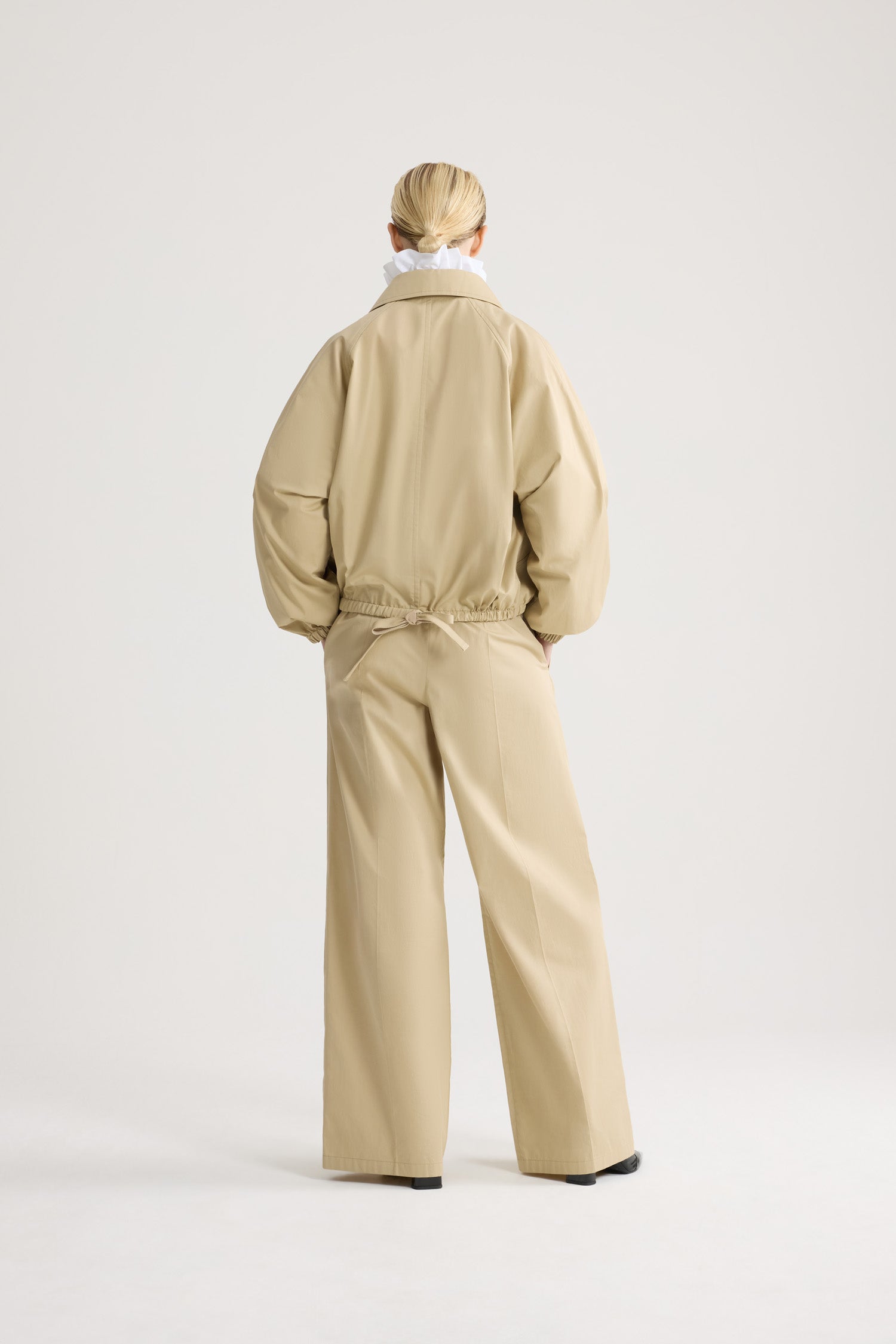 Patou OU049 veste coton bio Safari Sand zippée