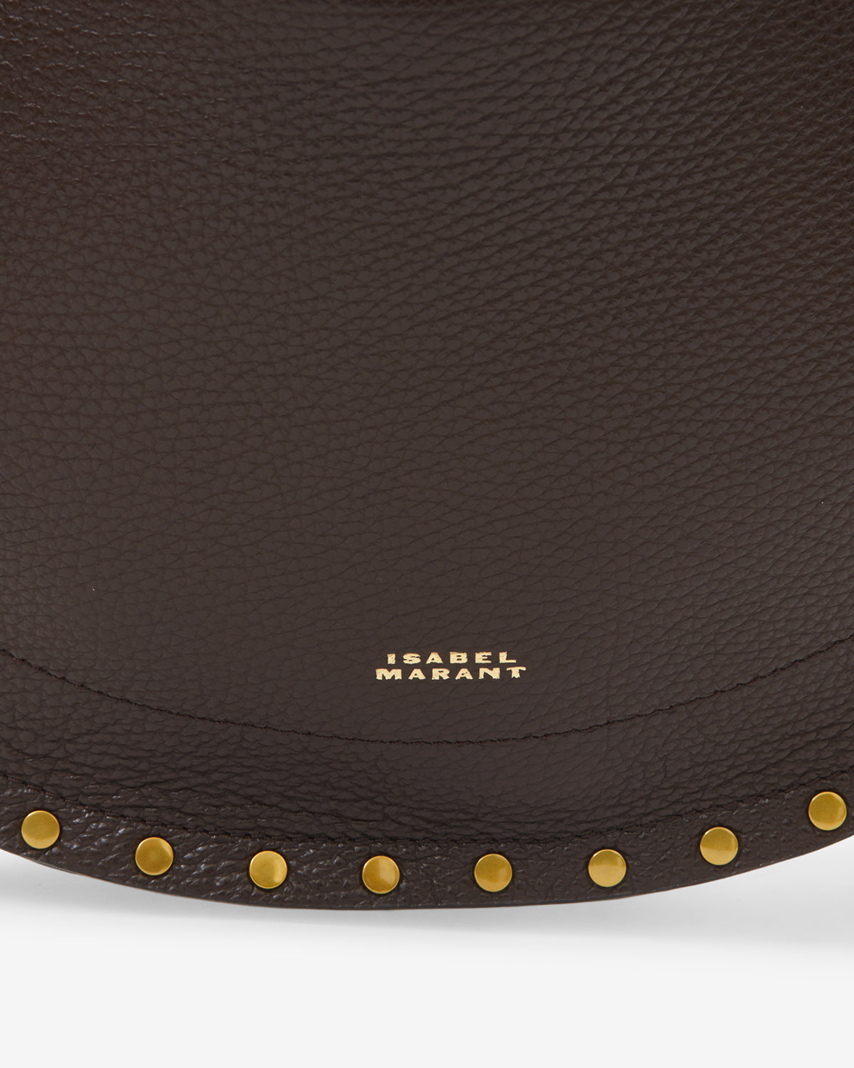 Isabel Marant Oskan Soft Zip sac cuir grainé café