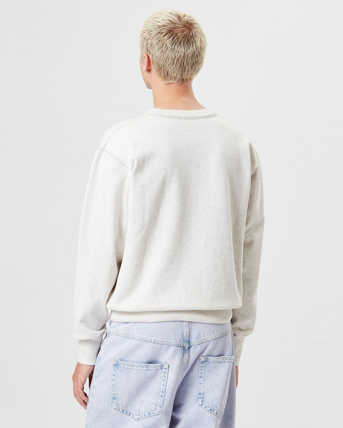 Isabel Marant Mike SW0030HA-A1M05H sweatshirt écru coton