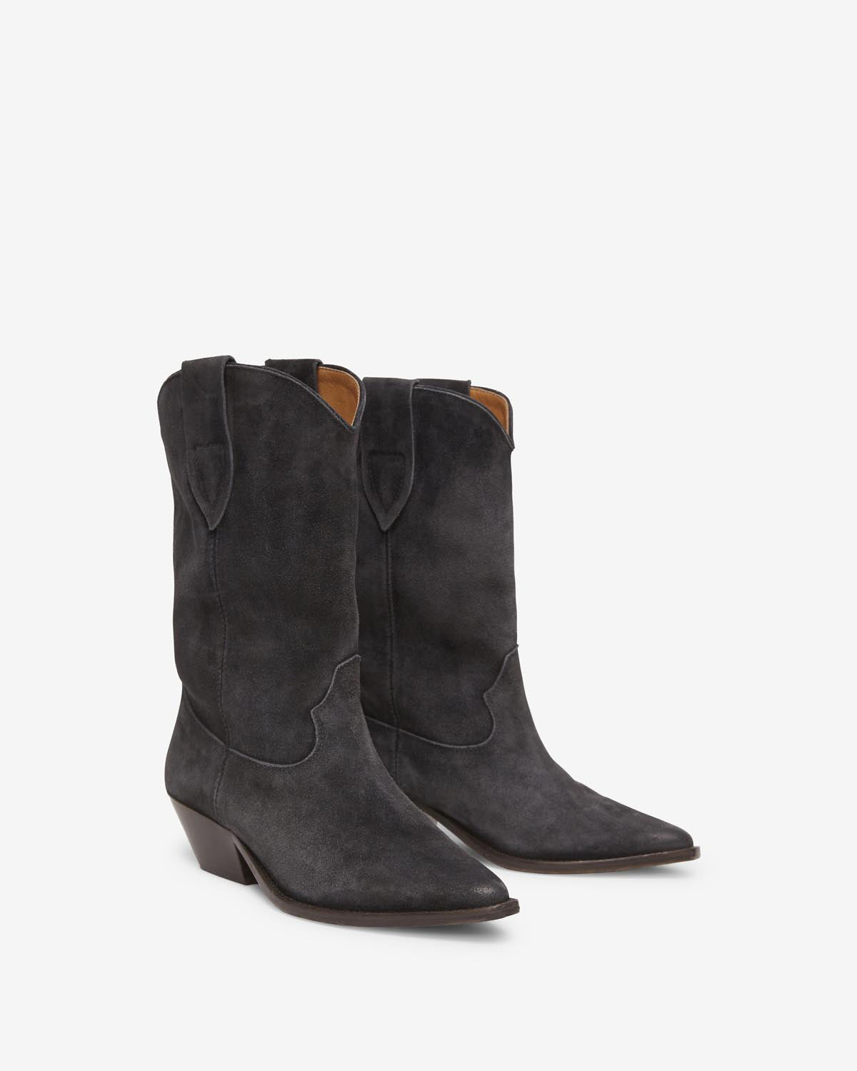 Isabel Marant Duerto bottes santiag noir délavé talon 4 cm