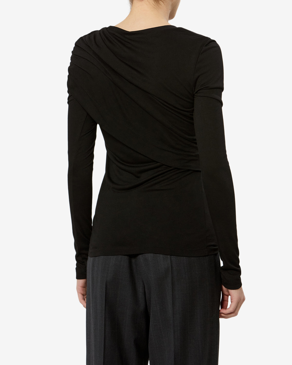 Isabel Marant Dressi top jersey noir col rond