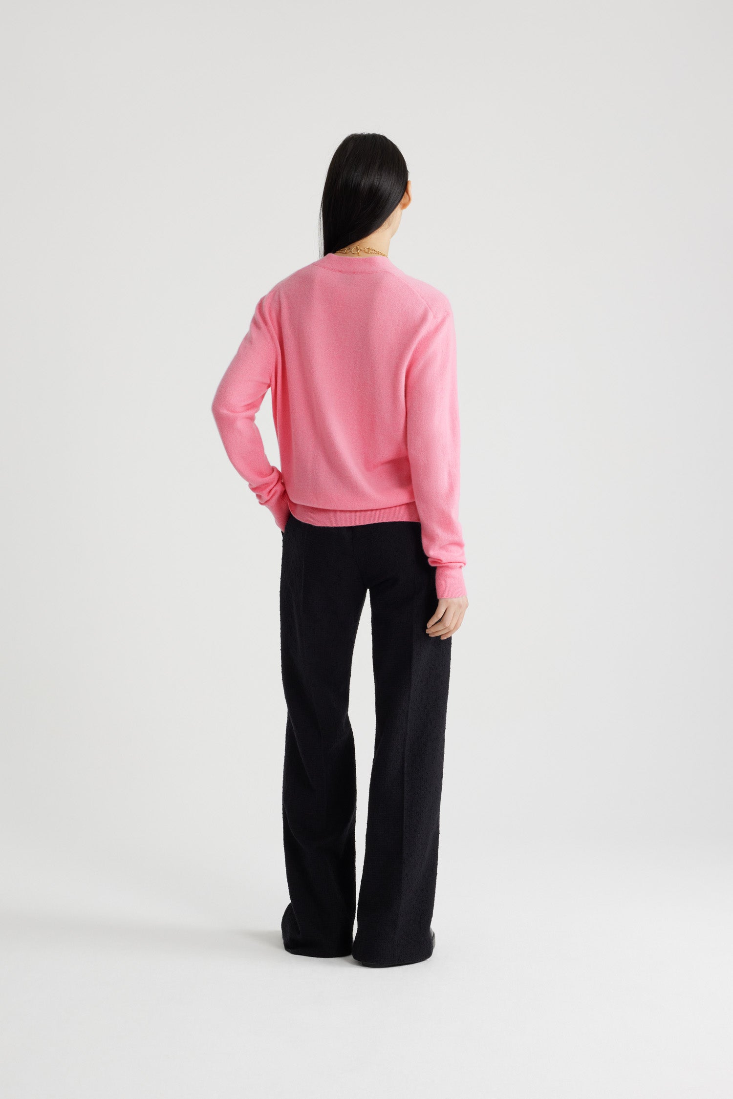 Patou JP KN2188041425P Cardigan laine rosebloom pink
