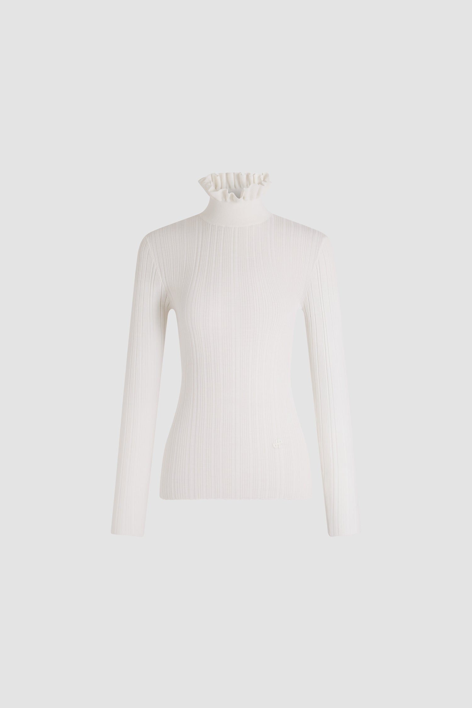 Patou Knitwear pull col montant KN3518095001W blanc