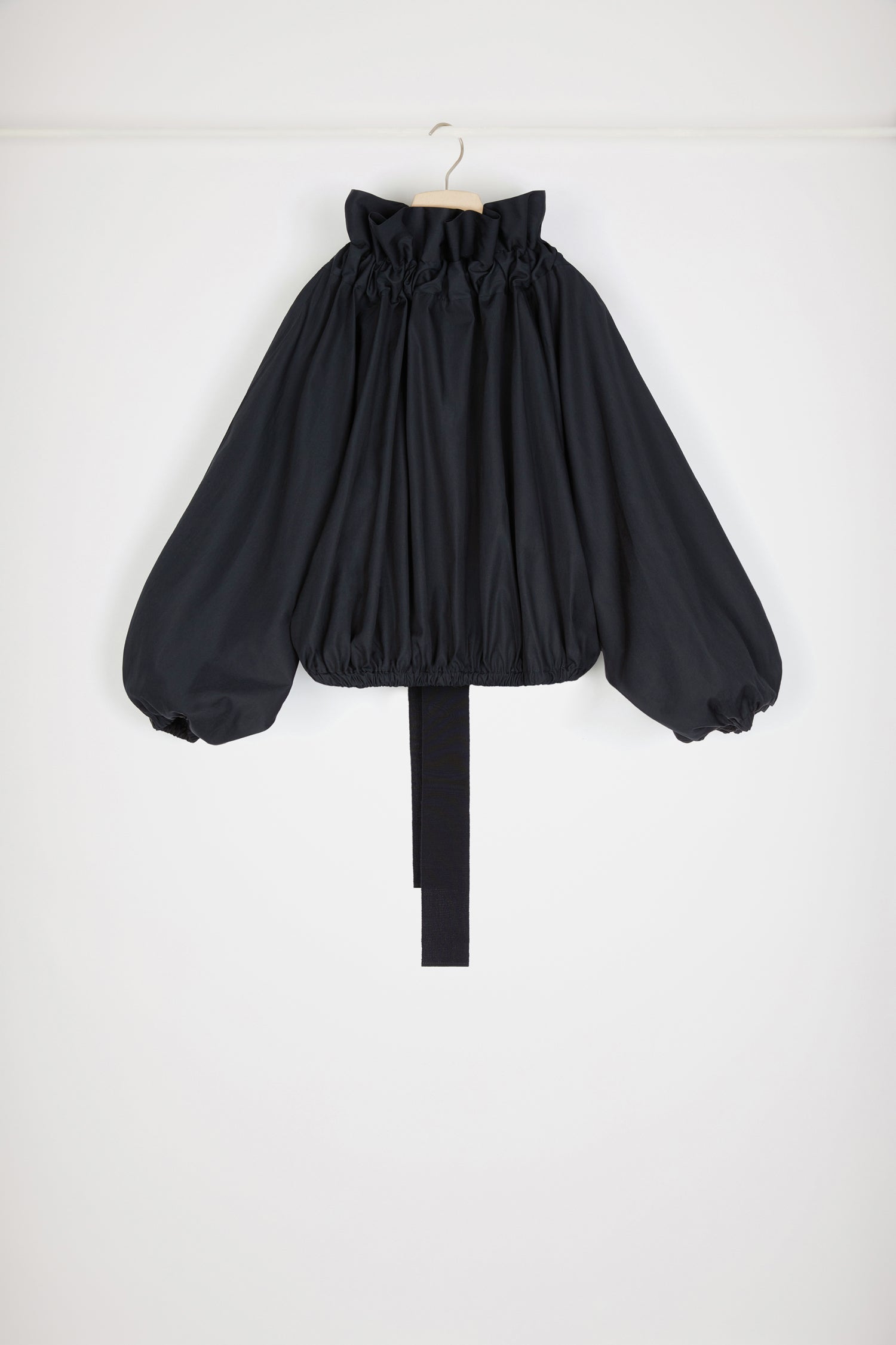 Patou TO032 crop top coton bio noir Total Eclipse