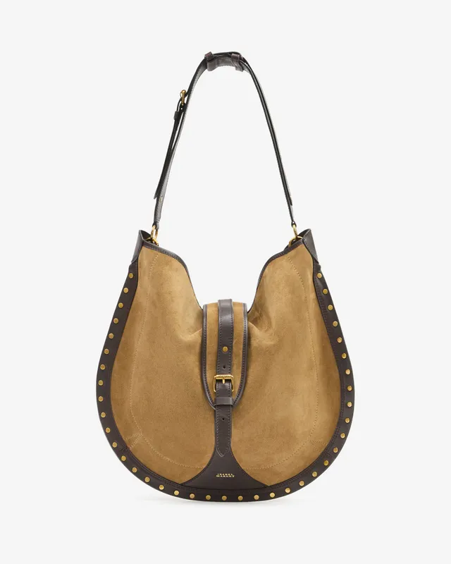 Isabel Marant Oskan Hobo Soft sac cuir taupe