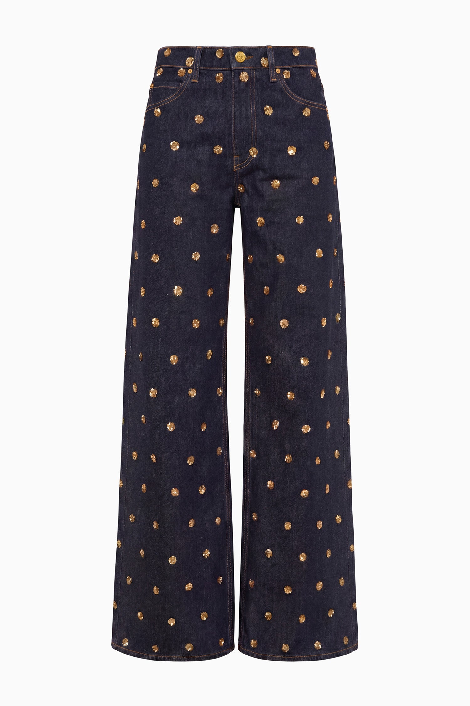 Ulla Johnson Willow UJ9904102 jean large brodé