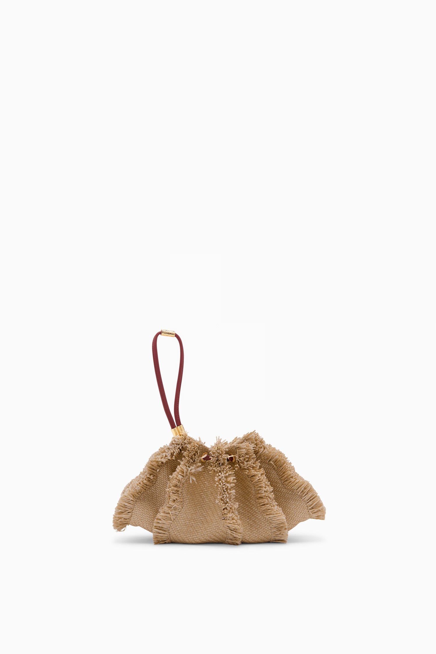 Ulla Johnson Adria sac bandoulière Natural raphia à franges