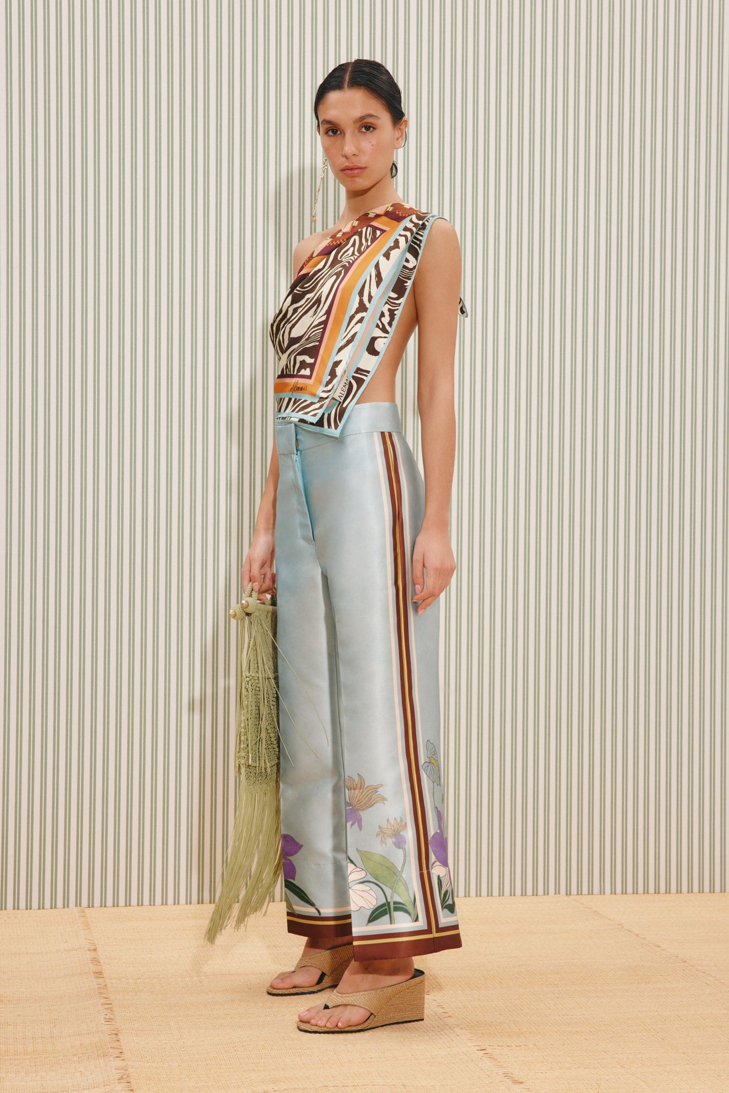 Alemais Alfie Pant pantalon droit fleurs