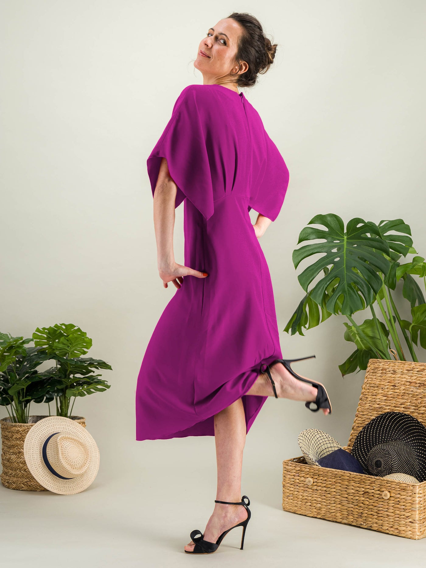 Anahide Saint André ALHAMBRA robe cocktail manches évasées