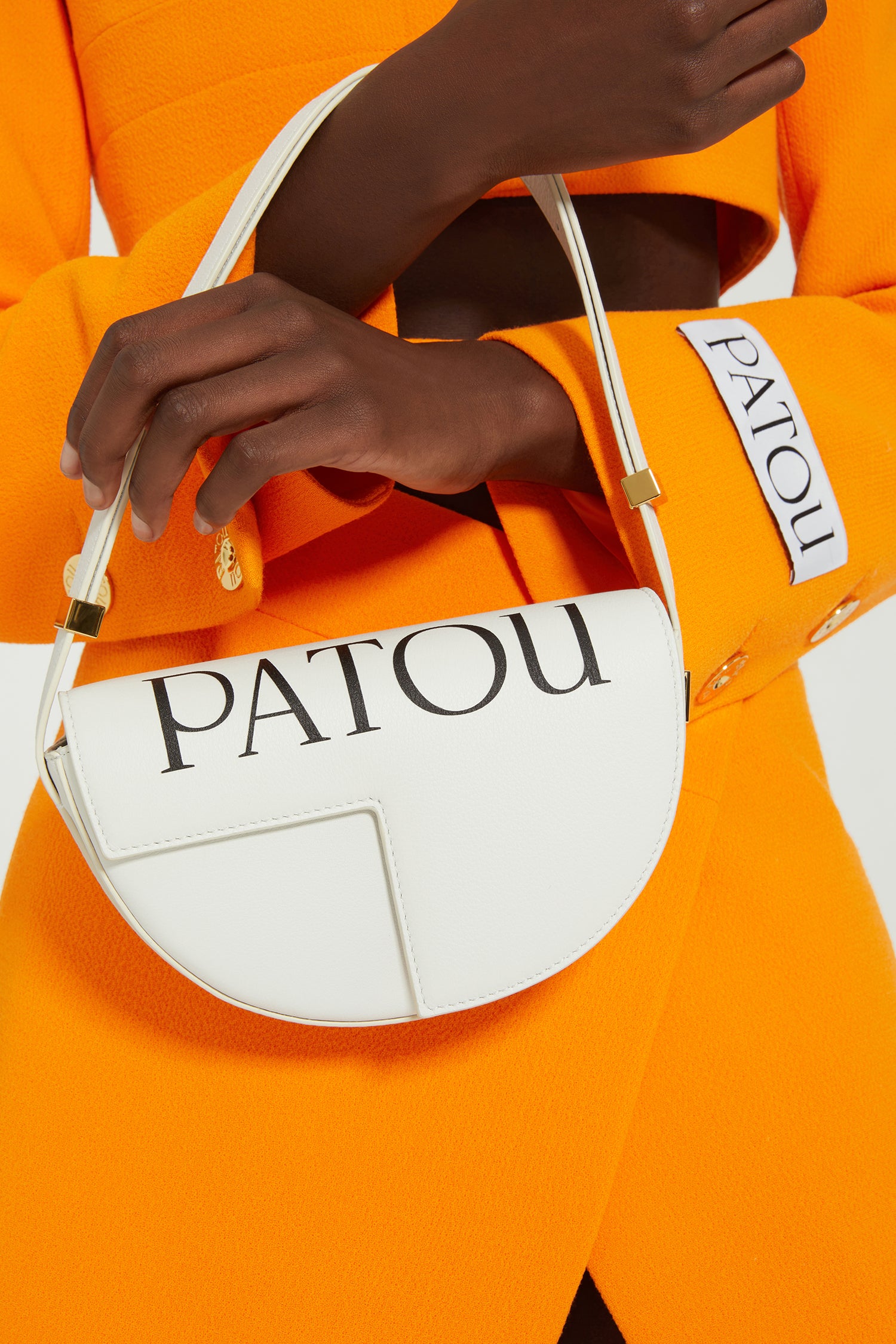 Patou Bags P24BA0035102009B Le Petit Patou cuir blanc