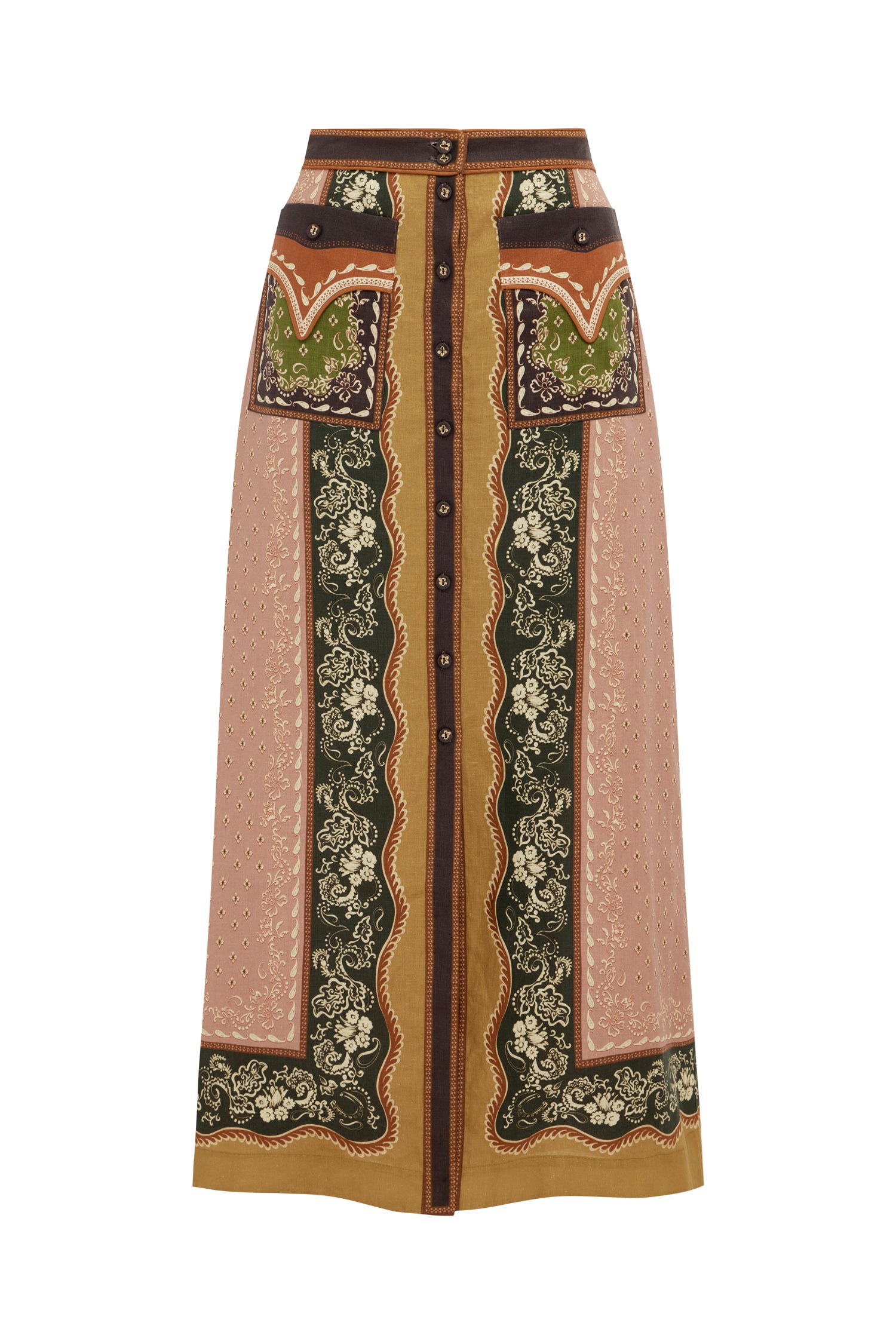 Alemaïs Darcey jupe midi chanvre taille 10 AU