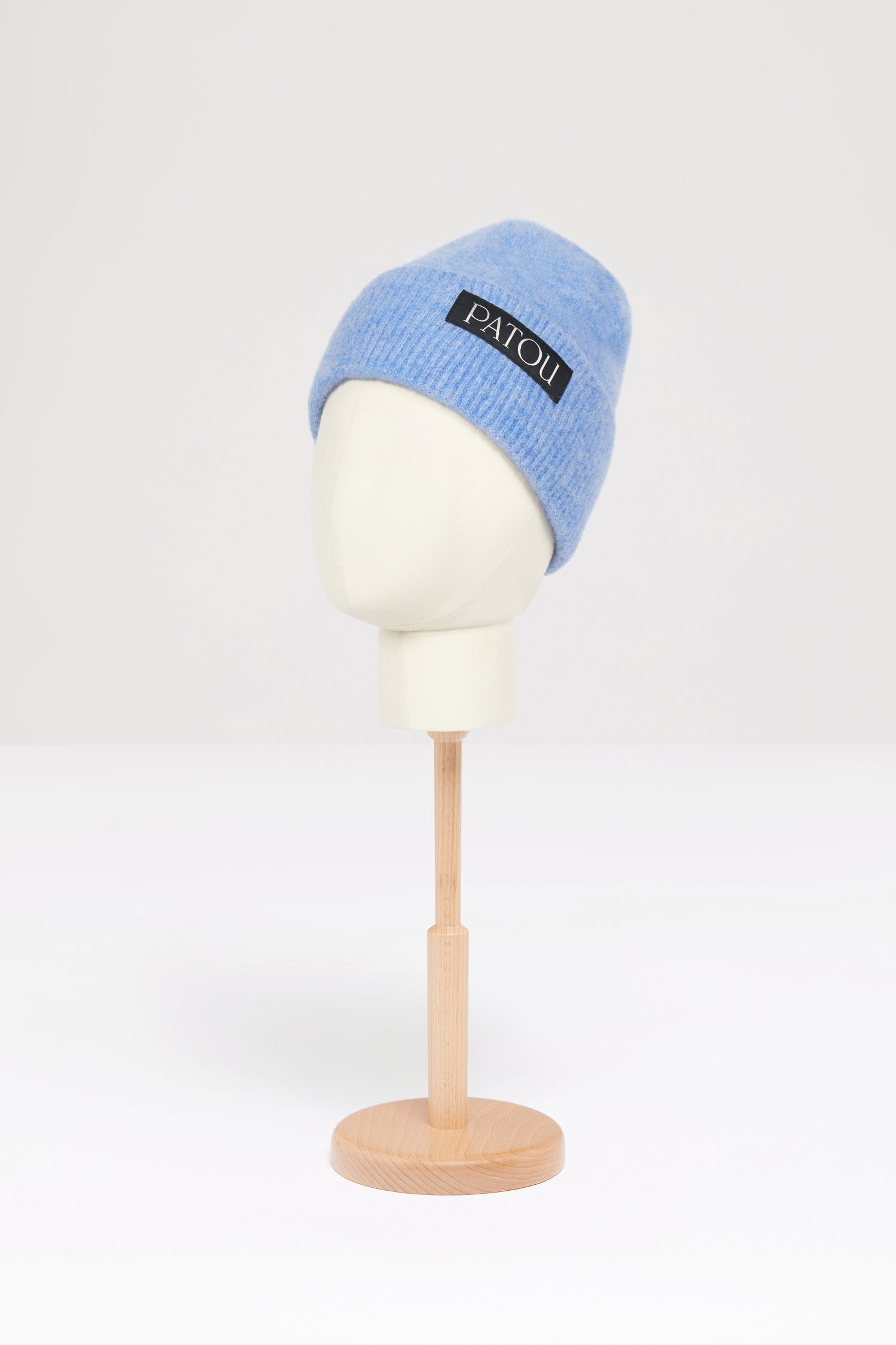 Patou bonnet alpaga côtelé Alaska Blue taille unique
