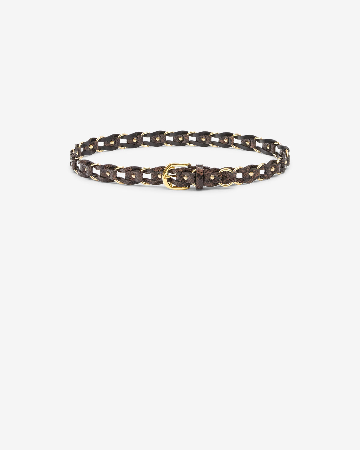 Isabel Marant Bali ceinture cuir mocha 3 cm