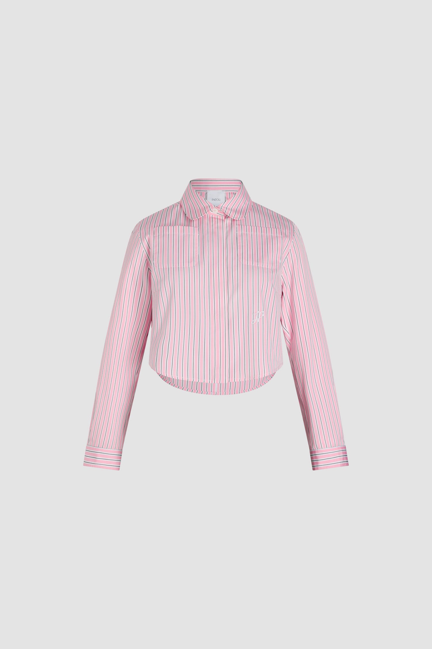 Patou chemise P25BL04201905068 Primrose Pink Stripes coton bio