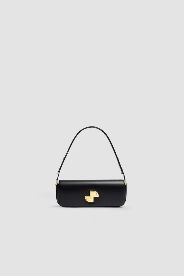 Patou Bags sac Le Lock BA020 cuir noir