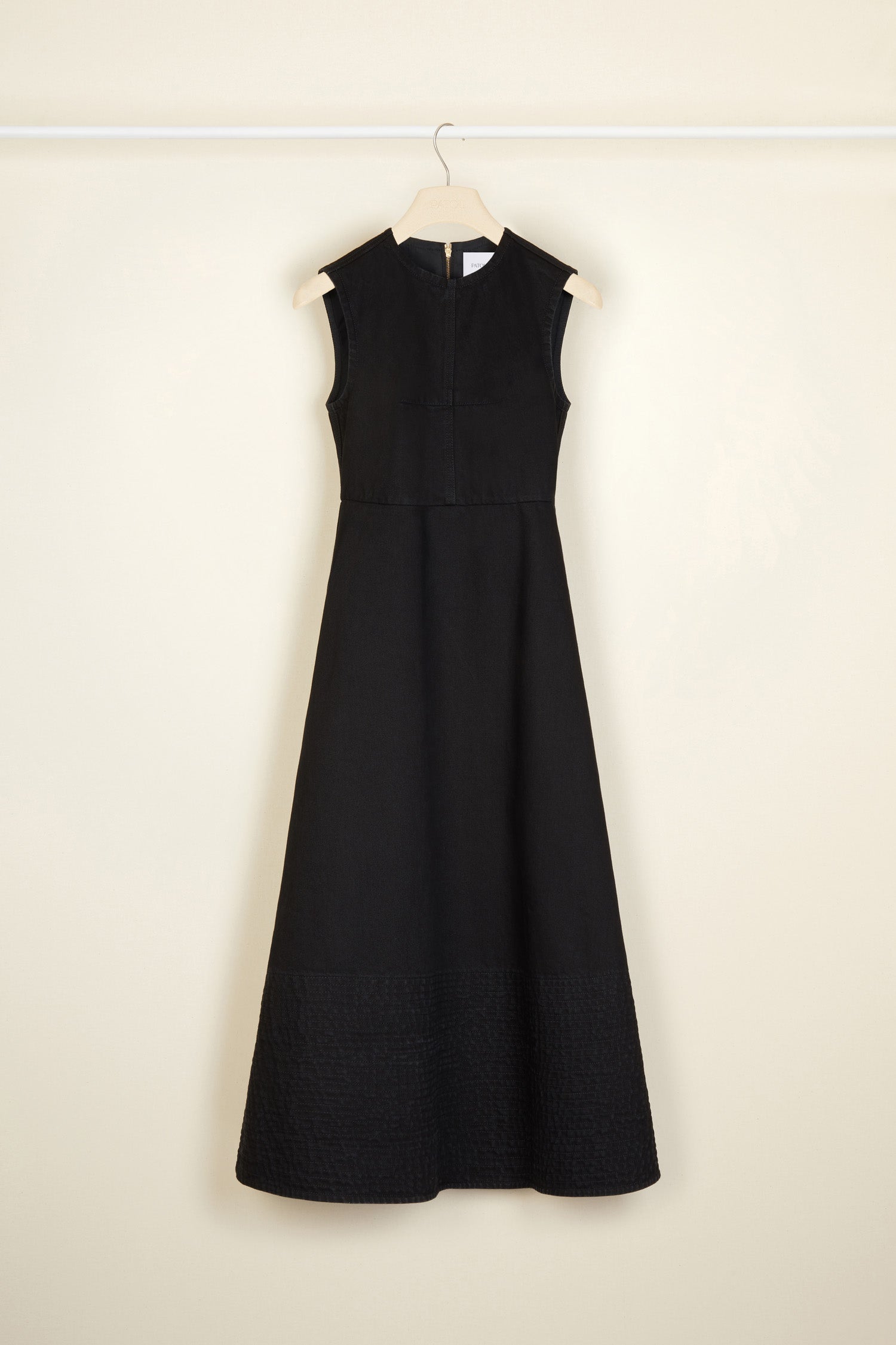 Patou Denim DR069 robe midi denim bio noir